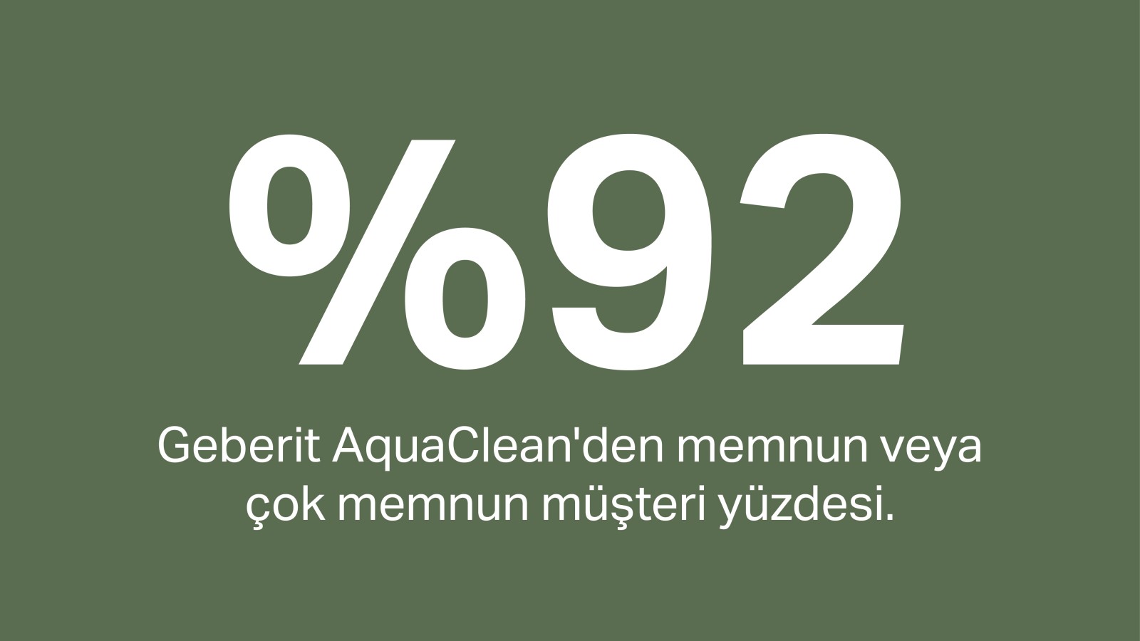 Geberit AquaClean otomatik taharet sisteminden %92 memnuniyet Geberit AquaClean otomatik taharet sisteminden %92 memnuniyet