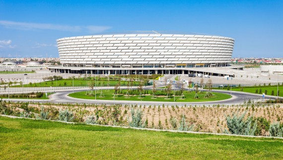 Baku Olimpiyat Stadyumu, Baku, Aserbaidschan (© Andrey Khrobostov / Alamy Stock Photo)