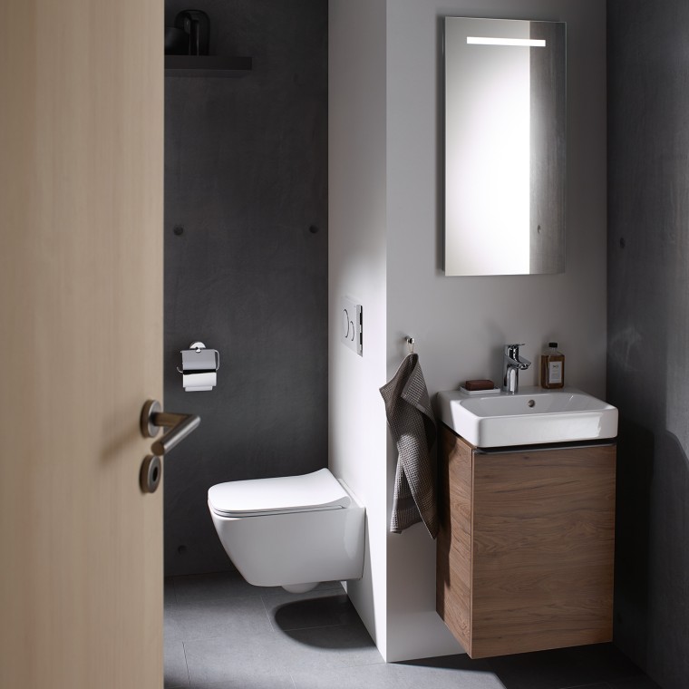 Geberit Smyle banyo ürünleriyle küçük banyo Geberit Smyle banyo ürünleriyle küçük banyo