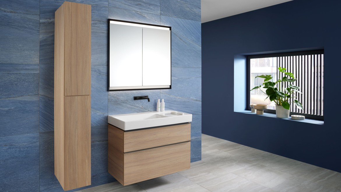 Mix&Match Geberit ONE lavabo ile Geberit iCon banyo dolap ve boy dolabı Mix&Match Geberit ONE lavabo ile Geberit iCon banyo dolap ve boy dolabı