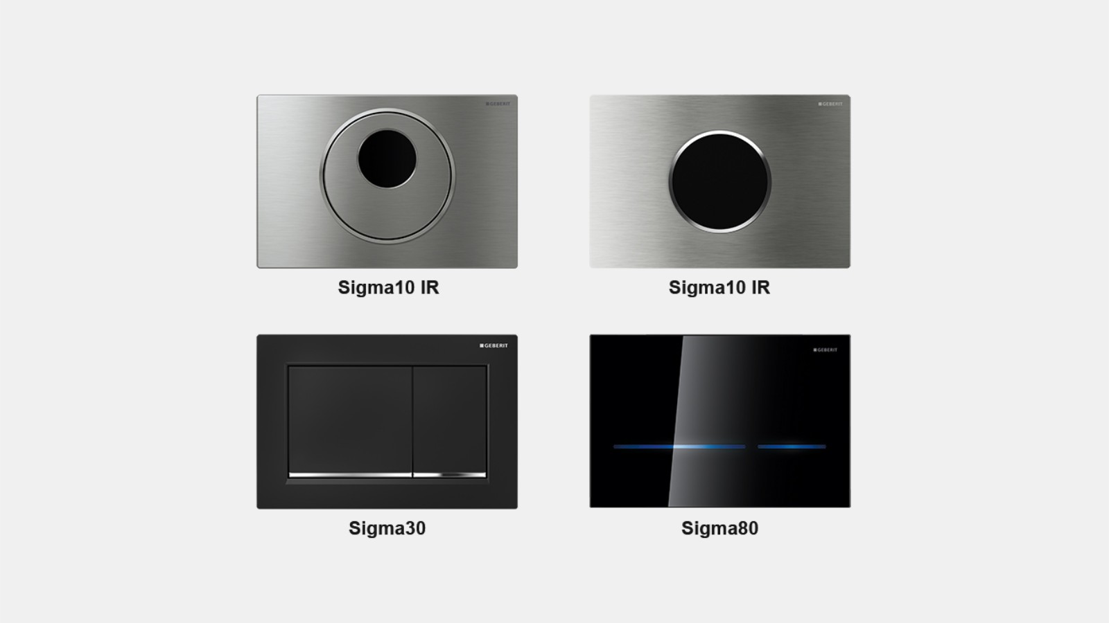 Geberit kızılötesi ve mekanik kumanda kapakları Geberit kızılötesi ve mekanik kumanda kapakları