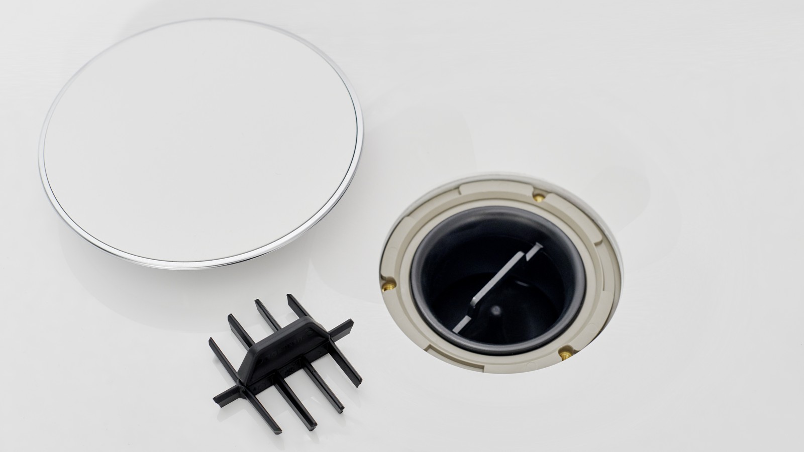 Sifon kapağı ve saç tutucu tarak Sifon kapağı ve saç tutucu tarak