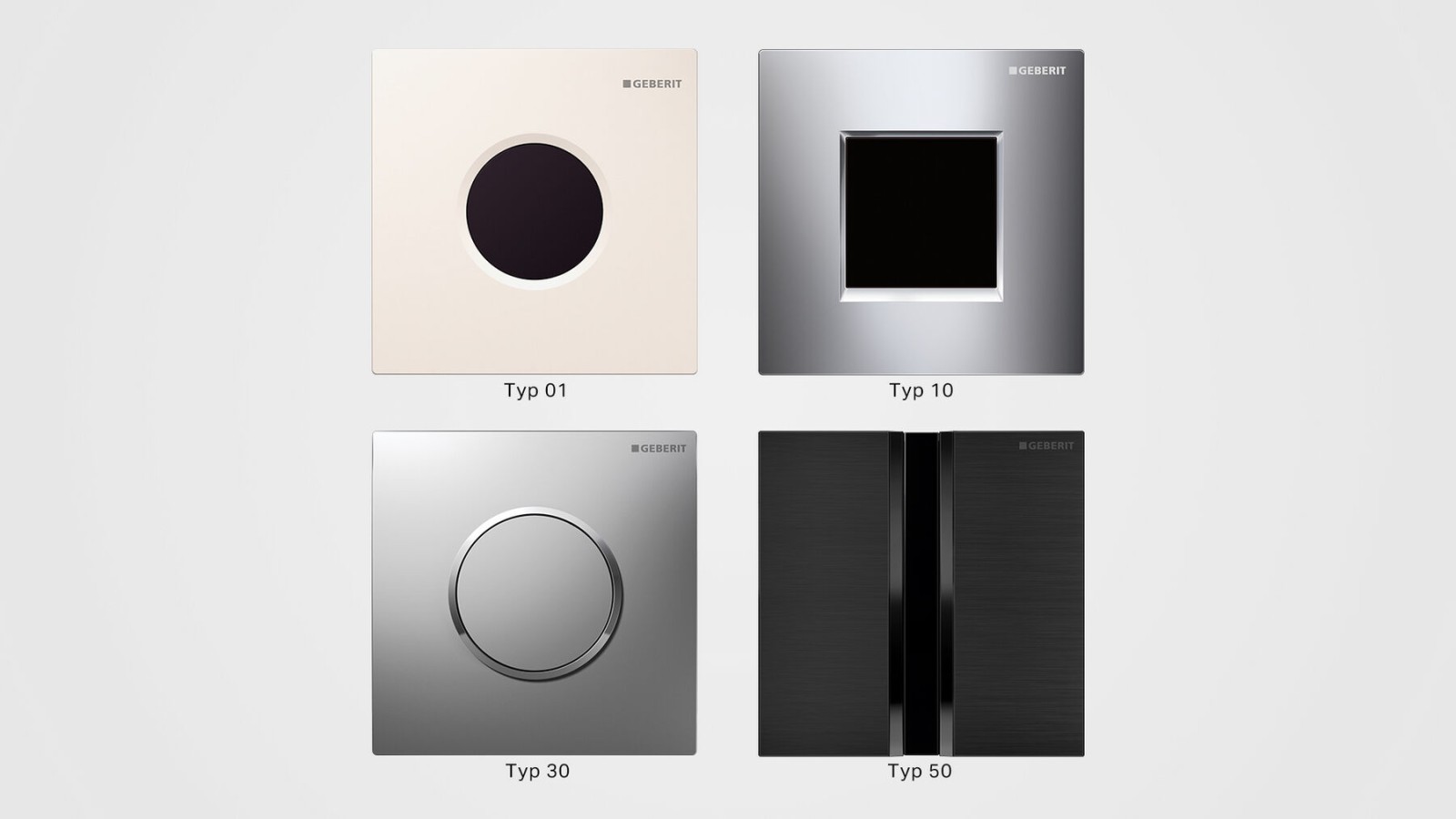 Geberit kör kapaklara genel bakış Geberit kör kapaklara genel bakış