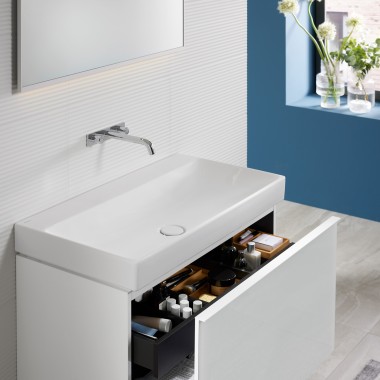 Geberit ONE lavabo ile Geberit Acanto lavabo dolabı Geberit ONE lavabo ile Geberit Acanto lavabo dolabı