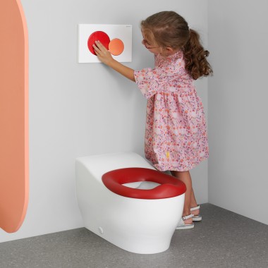 3 yaşına kadar küçük çocuklar için Geberit Bambini yere oturan klozet 3 yaşına kadar küçük çocuklar için Geberit Bambini yere oturan klozet