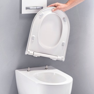 Geberit ONE WC with removable lid and WC seat ring Geberit ONE WC with removable lid and WC seat ring