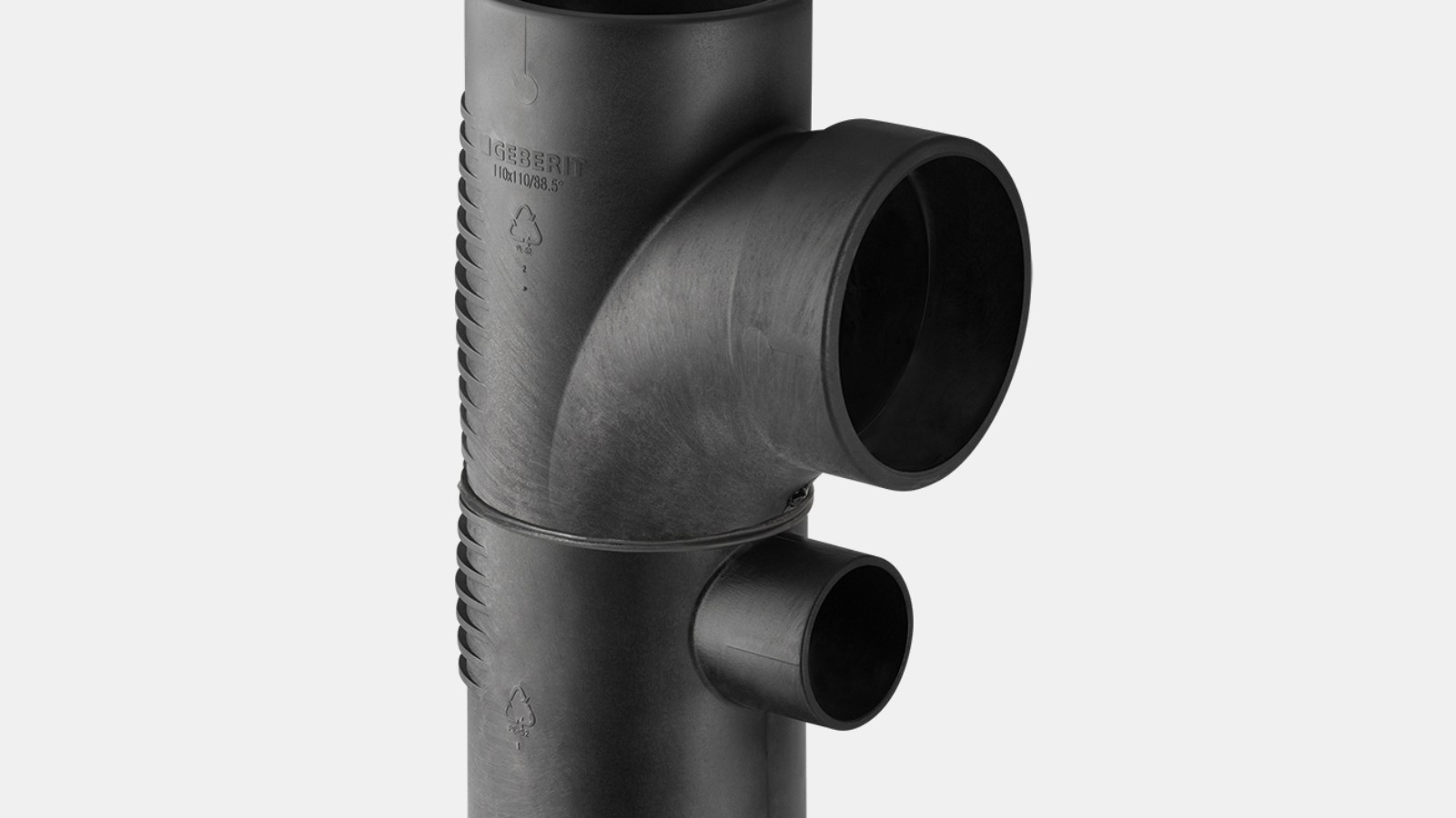 Geberit Silent-db20 88,5° kombi şaft çatalı Geberit Silent-db20 88,5° kombi şaft çatalı