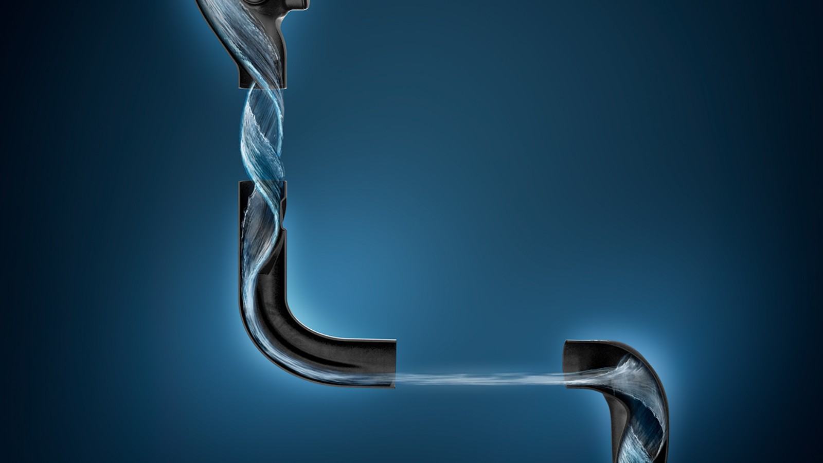 Geberit SuperTube ile alandan tasarrufun görselleştirilmesi Geberit SuperTube ile alandan tasarrufun görselleştirilmesi