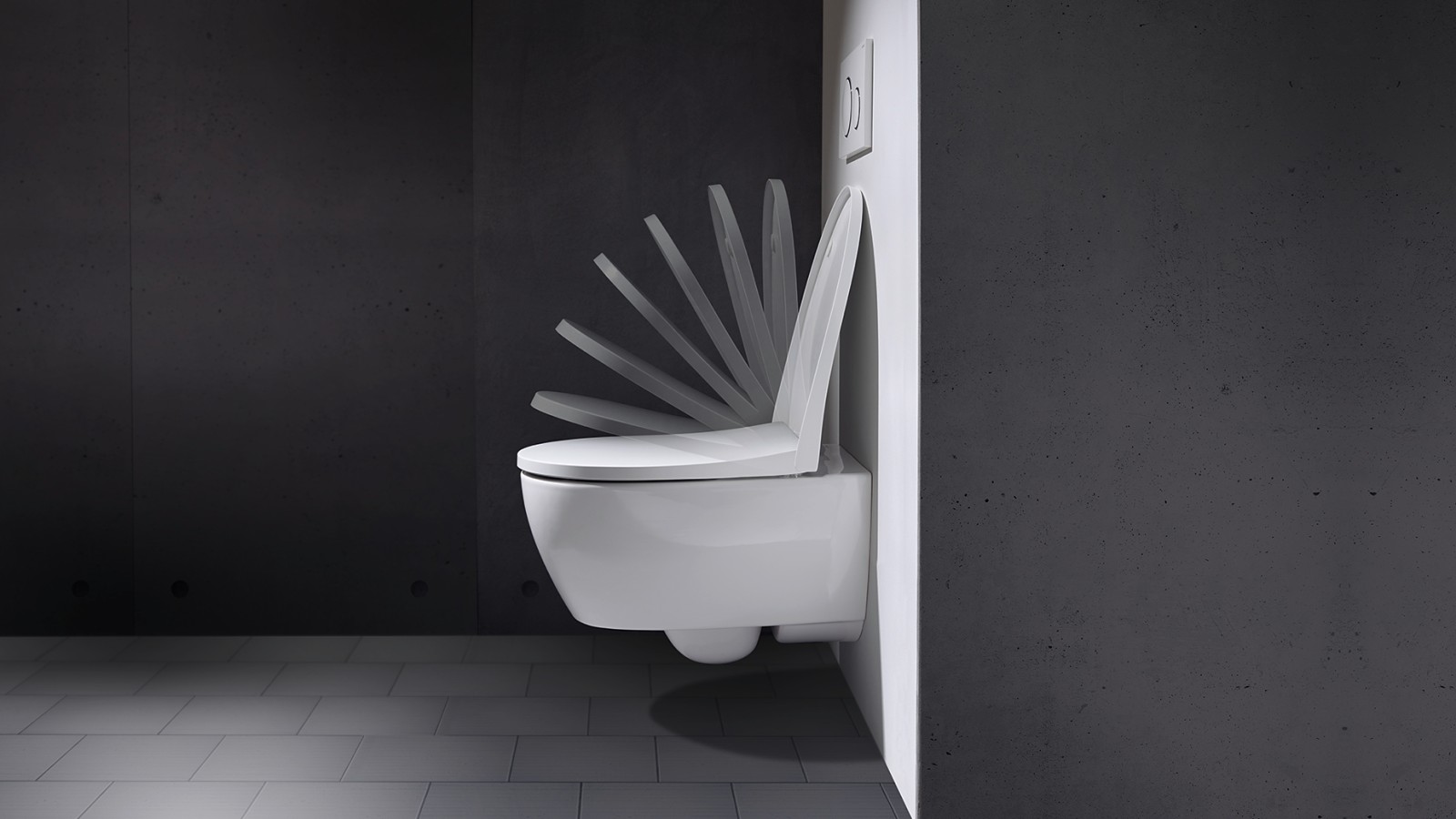 İndirme mekanizmalı klozet kapağı