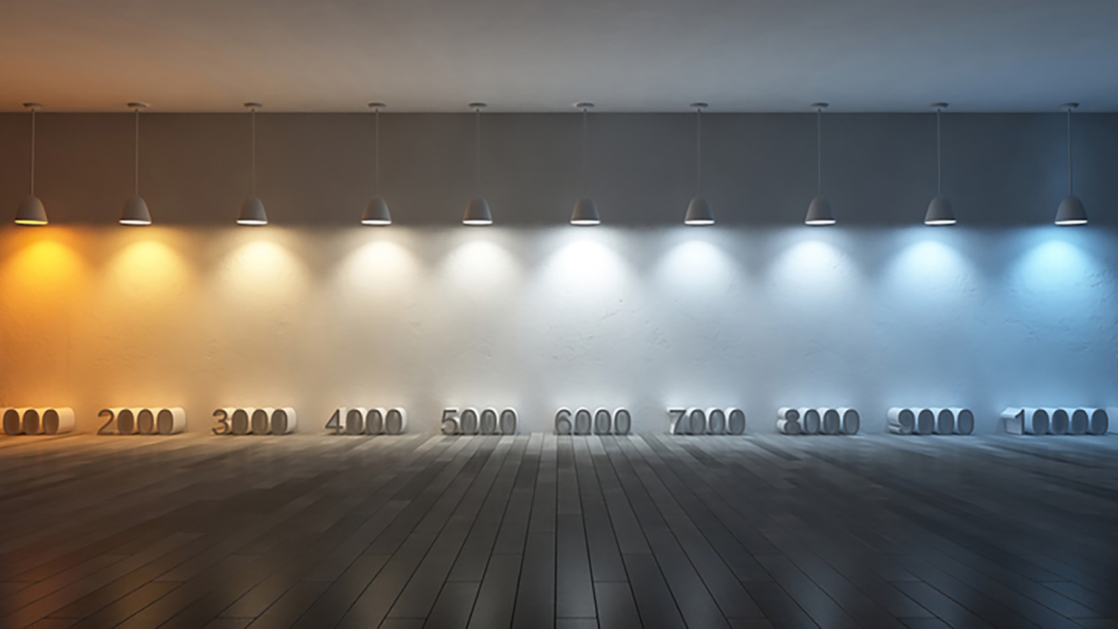 Farklı Kelvin değerlerine sahip renk sıcaklığının gösterimi (© iStock.com/SuriyaKK) Farklı Kelvin değerlerine sahip renk sıcaklığının gösterimi (© iStock.com/SuriyaKK)