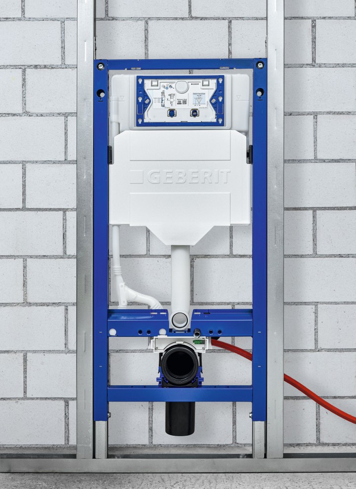 Geberit Power & Connect Box ile WC montaj elemanına entegre elektrik bağlantısı Geberit Power & Connect Box ile WC montaj elemanına entegre elektrik bağlantısı