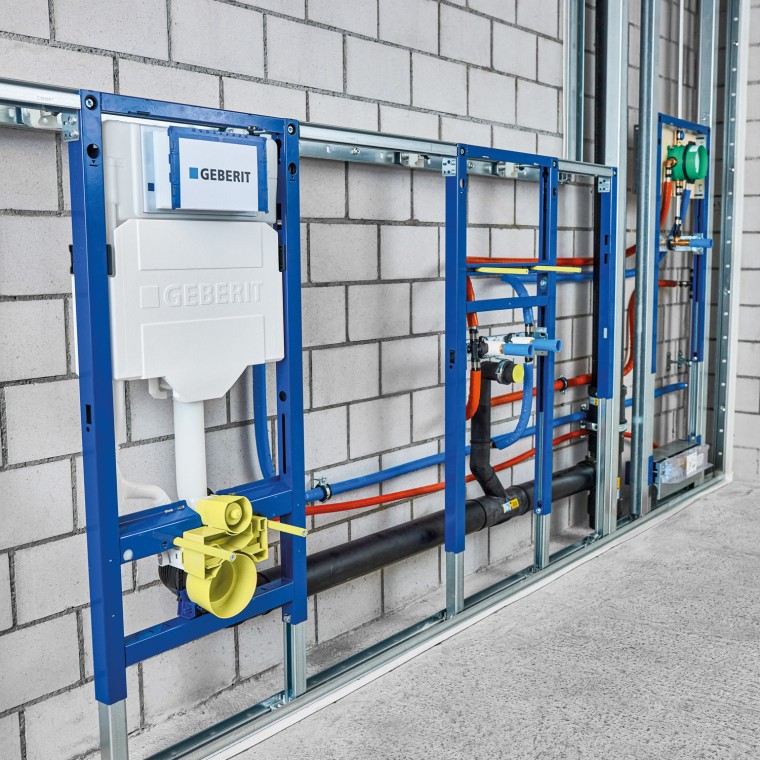 Duofix Sistem Duvarı – WC, Lavabo ve Duş İçin Entegre Montaj Elemanlarıyla Duofix Sistem Duvarı – WC, Lavabo ve Duş İçin Entegre Montaj Elemanlarıyla