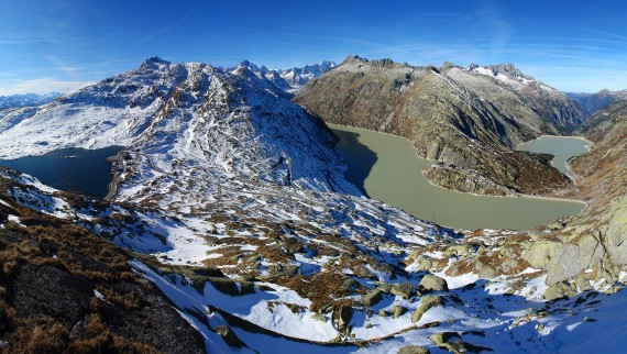 Grimsel bölgesinin tepe noktası (© Kraftwerke Oberhasli AG) Grimsel bölgesinin tepe noktası (© Kraftwerke Oberhasli AG)