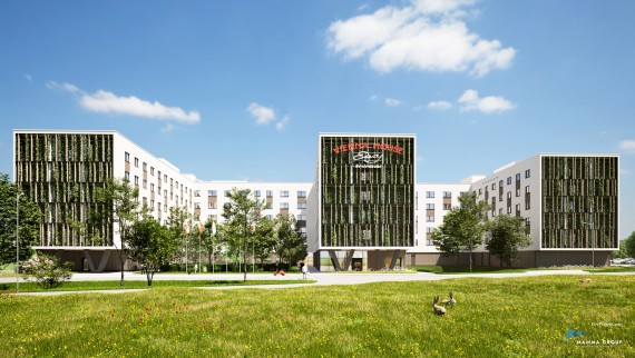 Avrupa'nın en büyük ahşap oteli (© BKK-3 Architektur)