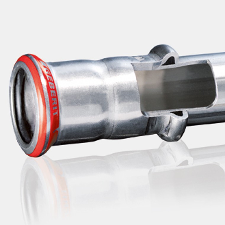 Geberit Mapress Karbon Çelik fitting kesiti Geberit Mapress Karbon Çelik fitting kesiti