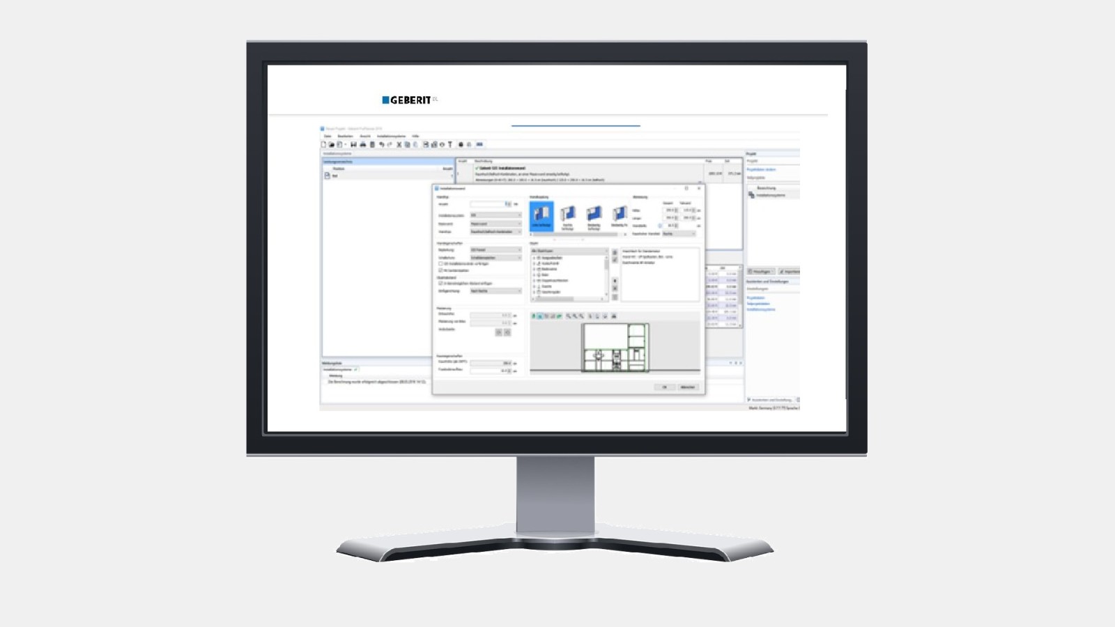 Geberit, profesyoneller için Geberit ProPlanner gibi çok çeşitli dijital planlama araçları sunar Geberit, profesyoneller için Geberit ProPlanner gibi çok çeşitli dijital planlama araçları sunar