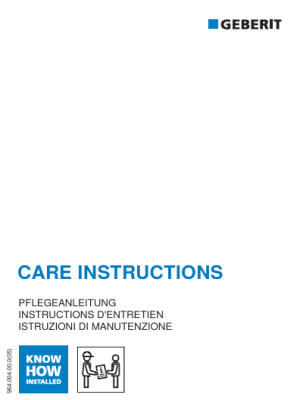 Kumanda Kapağı Bakım Kılavuzu / Care Instructions Kumanda Kapağı Bakım Kılavuzu / Care Instructions