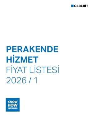 Geberit Perakende Hizmet Fiyat Listesi Geberit Perakende Hizmet Fiyat Listesi