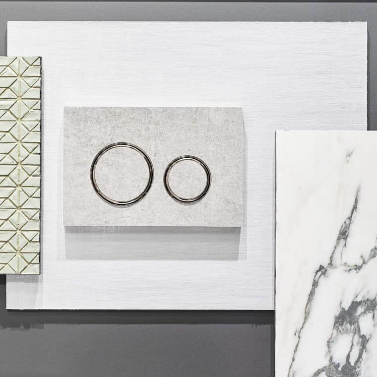 Krom kaplama tasarım halkaları ile beton görünümlü Sigma 21 kumanda kapağı Krom kaplama tasarım halkaları ile beton görünümlü Sigma 21 kumanda kapağı