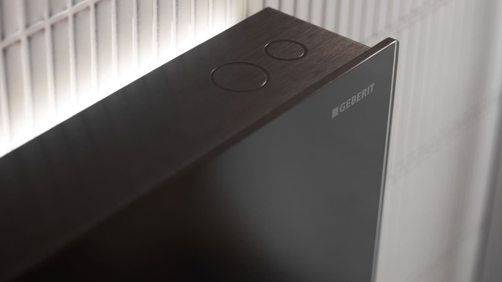 Geberit Monolith rezervuar modülünde yıkama butonları Geberit Monolith rezervuar modülünde yıkama butonları