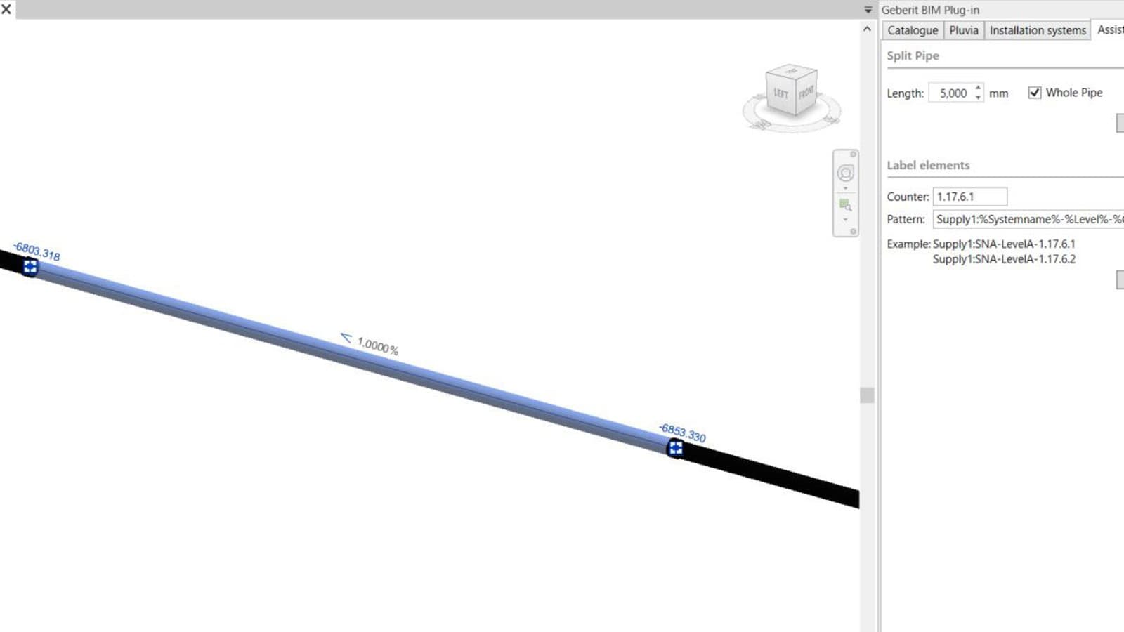 BIM Eklentisi'nde seçilen boru hatlarının segmentlere ayrılması BIM Eklentisi'nde seçilen boru hatlarının segmentlere ayrılması